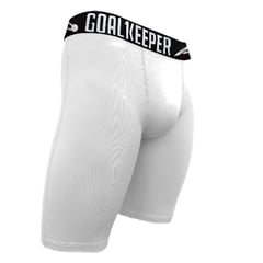 GENERICO - malla short licra pantaloneta hombre blanco