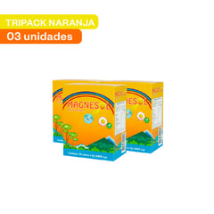 MAGNESOL - Pack 3 Cajas Efervescente Naranja - Magnesio + Zinc