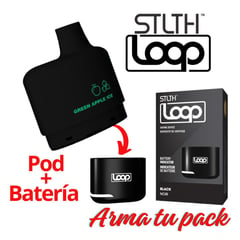 STLTH - Loop - Pack bateria + Green Apple Ice Vape Desechable