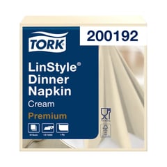 TORK - Servilleta Tipo Tela Linstyle Crema 12 paq x 50un