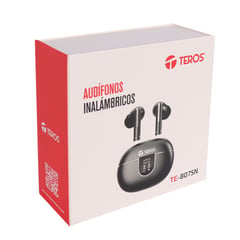TEROS - Audífonos TE-8075N Bluetooth TWS Negro