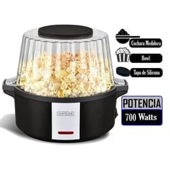 WHITELINE - Máquina para Pop Corn Maker B015 Negro