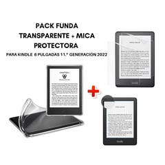 GENERICO - Funda Transparente + Mica para Kindle 2022/2024 11°gen 6 pulgadas