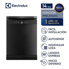 ELECTROLUX - Lavavajillas Freestanding 14 SETS Black (EHFE14T2MSBXB)