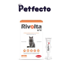 RIVOLTA - ANTIPULGAS PARA GATOS 6% DE 2.6 A 7.5 kg.