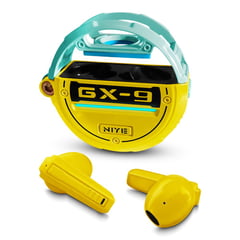 CC GROUP - Audifonos Gaming GX-9 Bluetooth 5.3 modo de juego Amarillo Turquesa