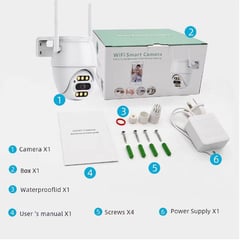 CAMARAO - Camara Seguridad Ip66 Vigilancia Wifi Smart Exterior Audio