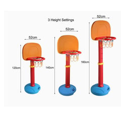 GENERICO - TABLERO PARA JUGAR BASKET BASKETBALL PARA NIÑOS REGULABLE