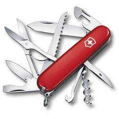 VICTORINOX - Navaja Huntsman Camuflada - Plateado - Roja