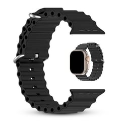 GENERICO - CORREA PARA SMARTWATCH Y APPLEWATCH - NEGRO