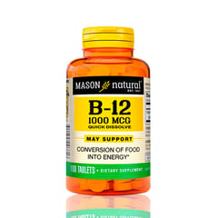 MASON NATURAL - Vitamina B-12 Mason 1000 Mcg 1000 tabletas Subl