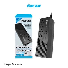 FORZA POWER TECHNOLOGIES - ESTABILIZADOR FORZA FVR-1012USB , REGULADOR AUTOMATICO 1000VA/500W, 6 IRAM, 2 USB-220V P/N: FVR-1012-USB