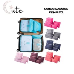 CUTE - PACK DE 6 ORGANIZADORES DE MALETA