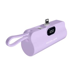 KUZLER - Mini Cargador portátil 5000mAh para iPhone carga rápida morado