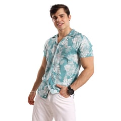 TROPIKL - Camisa Hawaiana Hombre Skies Slim Fit