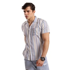 TROPIKL - Camisa Hawaiana Hombre Streak Slim Fit