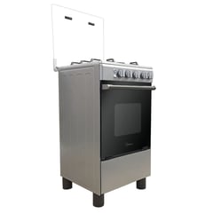 MIDEA - Cocina a Gas 20'' con 4 quemadores Color Gris MGS20F0LJAGG-PE -