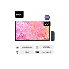 SAMSUNG - Televisor Samsung QLED Smart TV 75 QLED 4K QN75Q60CAGXPE