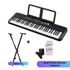 YAMAHA - Teclado PSR-F52 con Adaptador PA-3C y pedestal