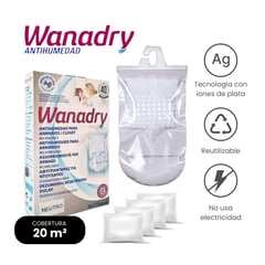 GENERICO - Deshumedecedor para armario pack + 4 saquitos WANADRY