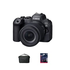 CANON - Camara EOS R6 Mark II + RF 24-105 IS STM+Mem64GB