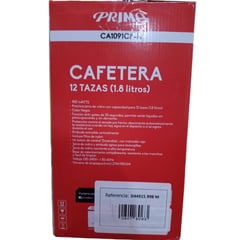 GENERICO - CAFETERA MARCA PRIMA 12 TAZAS (1.8 LITROS)