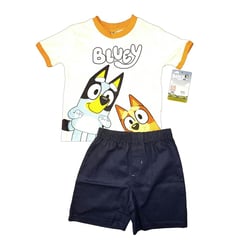 NICKELODEON - Conjunto Deportivo Niños Polo+Short BLUEY Manga Corta