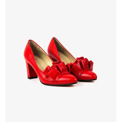 GALEANNA - TACOS RED RUFFLE PUMP