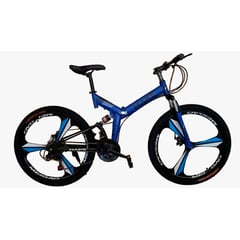 GENERICO - Bicicleta Urbana Aro 26" de 3 Aspas color azul