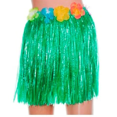 GENERICO - FALDA HAWAIANA VERDE 40 CM - LUAU