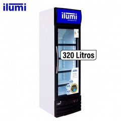 ILUMI - Visicooler Vertical 320 Lts 1 Puertas Vidrio Blanco - BC-3200