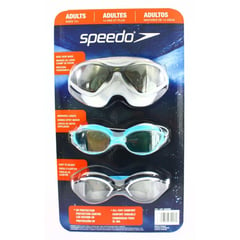 SPEEDO - Lentes de Natación Set de Goggles para Adultos