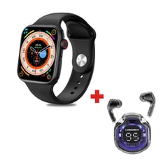 GENERICO - Pack Smartwatch T900 Pro Max + Audífonos Bluetooth Air39 Negro