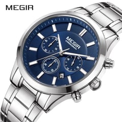 MEGIR - RELOJ HOMBRE 2150G AZUL ANALÓGICO CON CRONOGRAFO