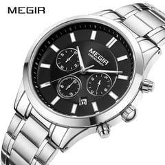 MEGIR - RELOJ HOMBRE 2150G NEGRO ANALÓGICO CON CRONOGRAFO