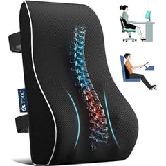 GENERICO - Cojin lumbar ergonómico gel + viscoelástico