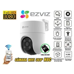 EZVIZ - CAM IP PT EXT 2MP WIFI 24GHZ LENTE 4MM