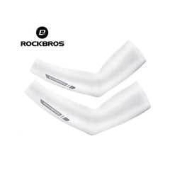 ROCKBROS - Mangas Protección Uv Ice Silk XT016 Blanco Talla L