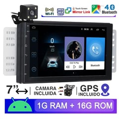 GENERICO - Autoradio MP5 Android Táctil Cámara retroceso Bluetooth Usb Auto Radio