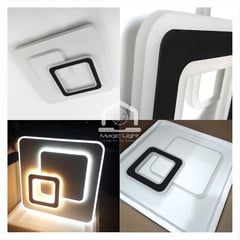 GENERICO - LAMPARA DE TECHO LED 3 COLORES