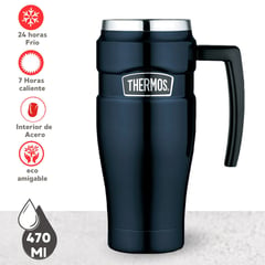 THERMOS - Taza Térmica King Azul Oscuro 470 Ml