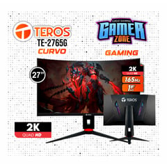 MONITOR TEROS TE-2765G 27 2K CURVO QHD VA 165HZ 1MS DP HDMI