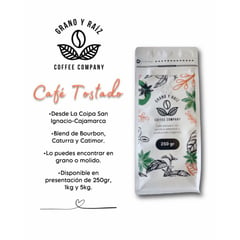 CAFE - Café de especialidad tostado y MOLIDO, 250 gr