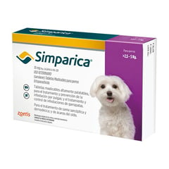 ZOETIS - SIMPARICA 10 MG X 1 TAB - PERROS DE 2.5 A 5 KG