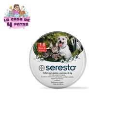 BAYER - Collar Seresto antipulgas para perros y gatos 8 kg a menos