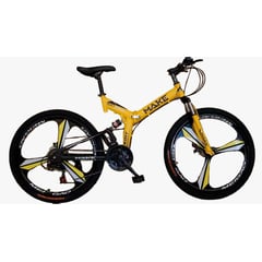 GENERICO - Bicleta Urban City Aro 26’ de 3 Aspas color amarillo