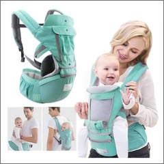 BABY - Canguro con Asiento Ergonómico Verde Multifuncional Aiebao