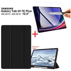 GENERICO - Case Porta Pencil + Mica 9h para Samsung Tab S9 FE Plus 12.4 SM-X610