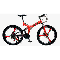 GENERICO - Bicleta Urban City Aro 26’ de 3 Aspas color rojo