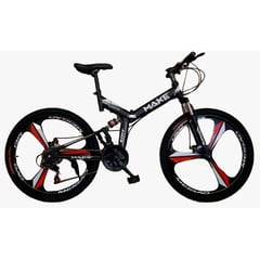 GENERICO - Bicicleta Urbana Aro 26" de 3 Aspas color negro